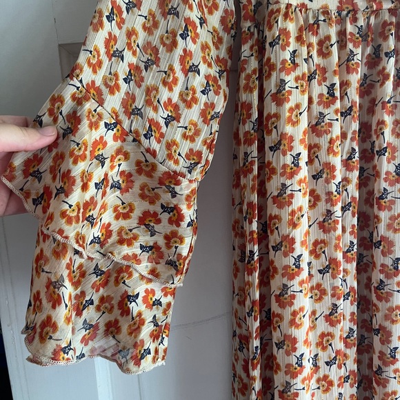 Nasty Gal orange floral boho dress - Picture 6 of 7